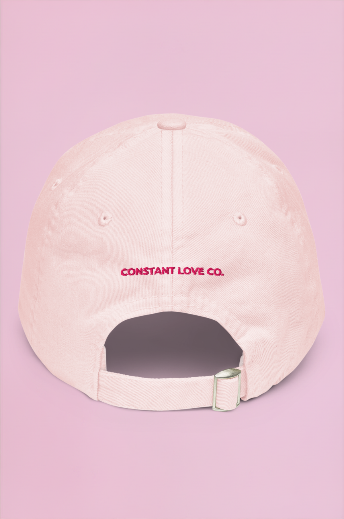 Muse Embroidered Cap - Light Pink