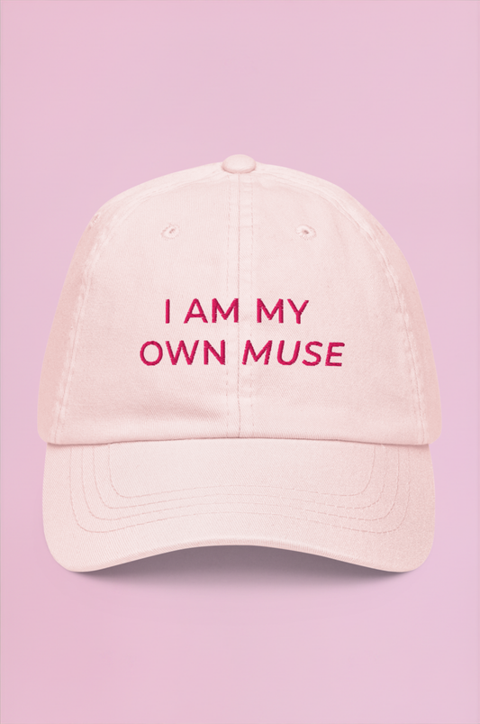 Muse Embroidered Cap - Light Pink