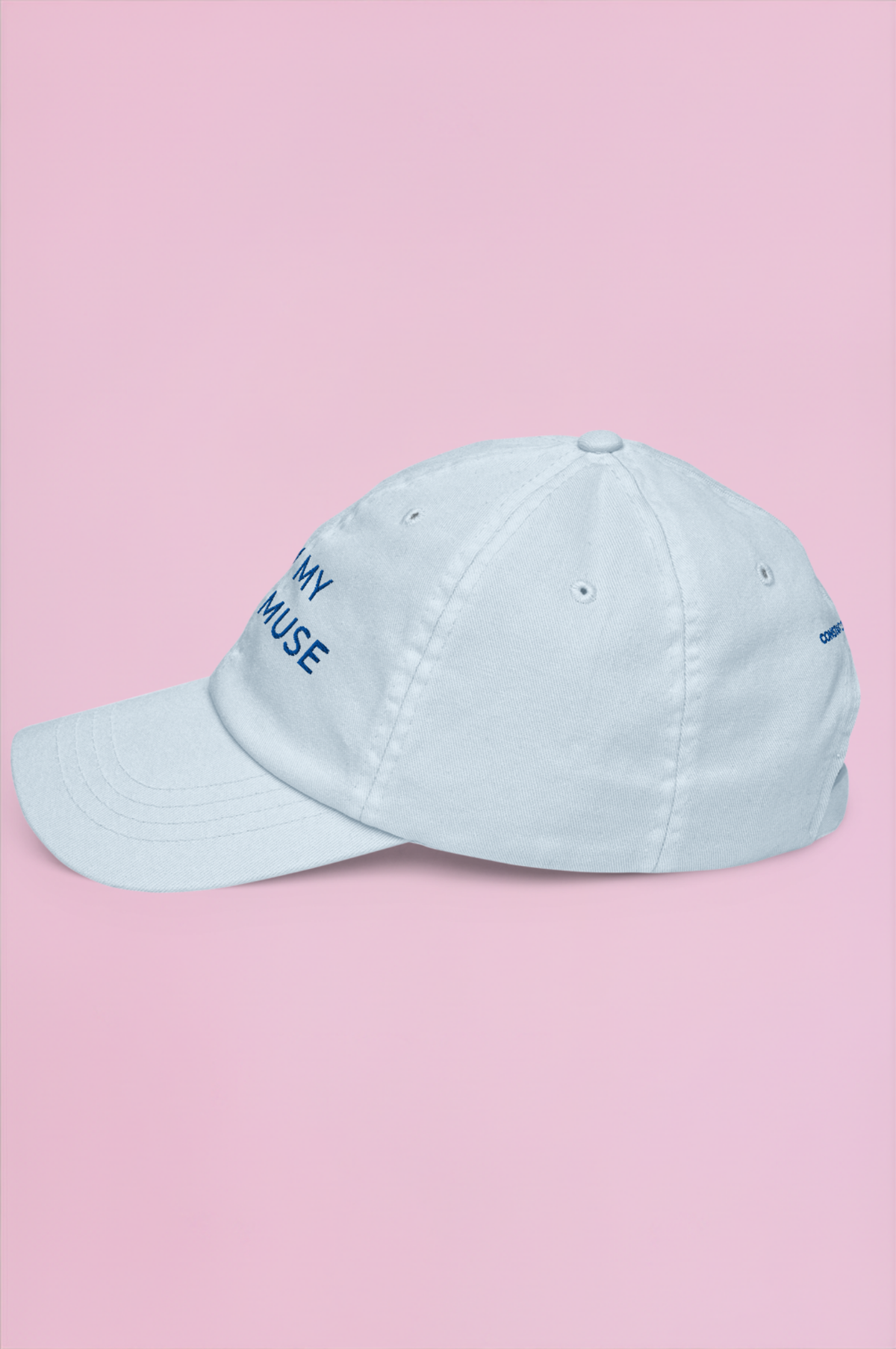 Muse Embroidered Cap - Sky Blue