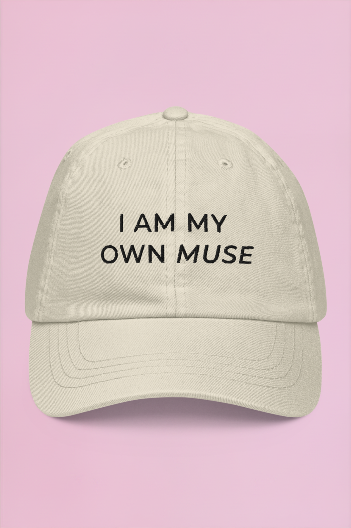 Muse Embroidered Cap - Taupe