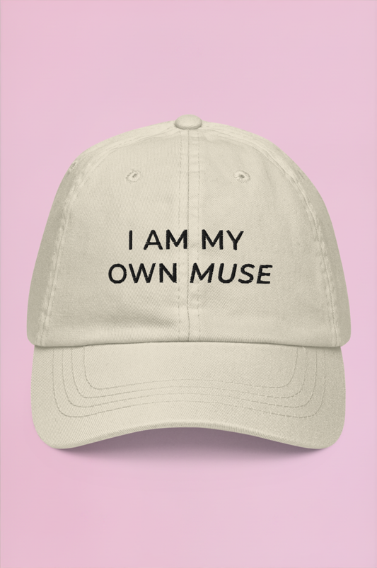 Muse Embroidered Cap - Taupe