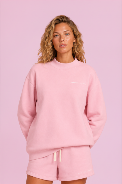 I Am My Own Muse Crew Sweatshirt - Pink