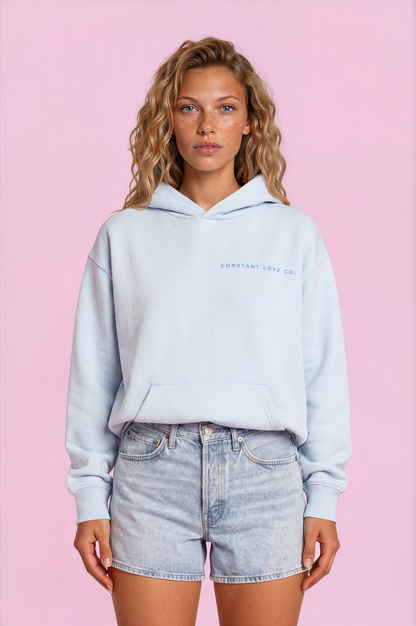 I Am My Own Muse Heavyweight Hoodie - Sky Blue